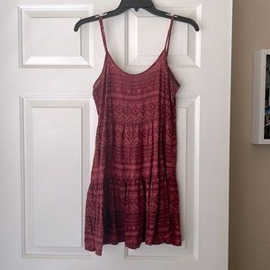 Red Sundress with Aztec-style print